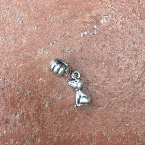 Authentic Pandora Sterling Dog Charm
